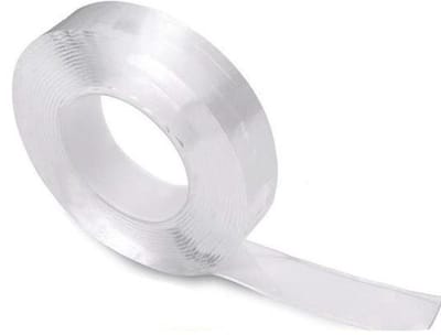 CHPN - NanoTape - 3 meter - 1CM breed - 2 rollen - Transparant tape - Zelfklevende tape - Dubbelzijdige tape - Herbruikbare tape - Gekko-Tape - Super sterke plakband