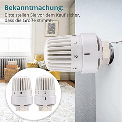 Thermostatische Radiatorkop M30x1.5 voor Verwarmingssystemen - Temperatuurregelaar voor Huis en Kantoor
