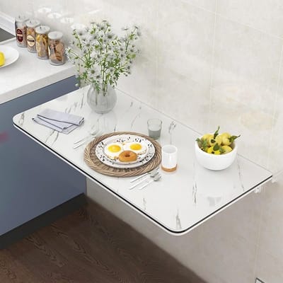 Opklapbare Wandtafel - Ruimtebesparend Bureau - Kleine Ruimtes - Sterk Draagvermogen - 90x30cm