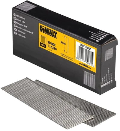 DeWALT DNBT1840SZ 1.25x40mm VE=5000 18 Gauge RVS Spijkers