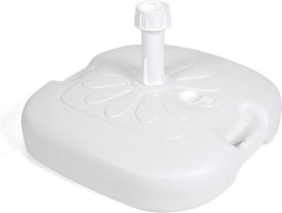 Praktische Parasolvoet 45x45x18cm - Vulbaar - 16 liter – Wit – Zomer – Zon - Parasol