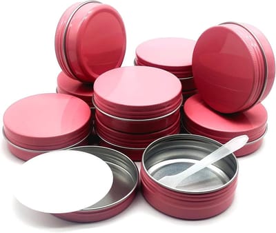 Ronde 60ml Lip Balm Blikken - 10 Stuks Aluminium Tins voor Cosmetica, Ointments en Lipbalsem Opslag