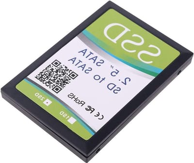 SD naar SATA Adapter - Opslag Converter - Systeem Uitbreiding - Dubbele SD Kaart - 100x70x10mm - Zwart