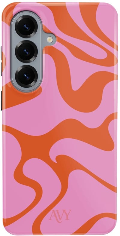 AVY Hoesje geschikt voor Samsung Galaxy S26 | Rosé Twist | Swirl | Roze | Hard Shell Back Cover | Compatibel met MagSafe & Qi2