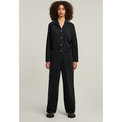 G-Star 1 Pocket Overall L/s Worn In Black Onyx Maat: S | Jumpsuits Outlet | Dames | Zwart