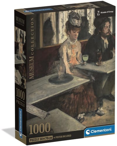 Clementoni - Puzzel - 1000 Stukjes - Museum Dans Un CafÃ© - Puzzel Voor Volwassenen