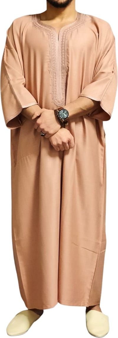 Kandora Koraal | Qamis | Abaya | Marokkaanse traditionele Djellaba | kandoura | kaftan