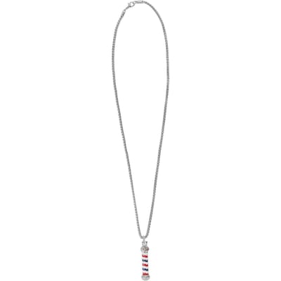 Halsketting Barber Legering Barber Shop Draailicht Hanger voor Individuen en KapperszakenZilver zilver