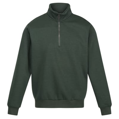 Regatta Heren Pro Quarter Zip Sweatshirt (Donkergroen)