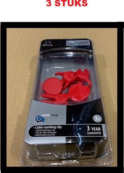 Q-Link - rode kabel organiser - kabelhouder - kabel management - kabelclip - kabelklem - kabelgoot - organizer