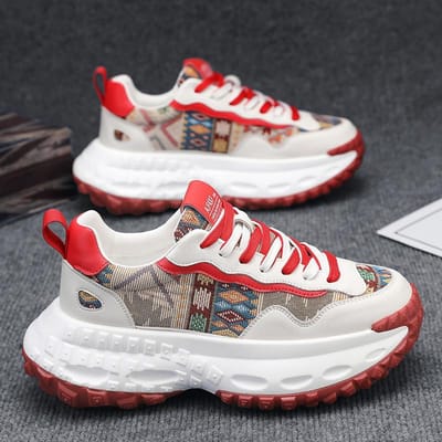 CYYTL Platform Sneakers Mode Herenschoenen Casual Leer Tennis Outdoor Hardlopen Sport Wandelen Designer Luxe Skateboard Loafers 44 white