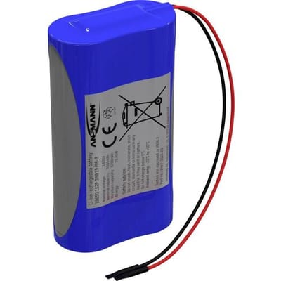 Ansmann 1S2P Accupack Aantal cellen: 2 Batterijgrootte: 18650 Kabel Li-ion 3.6 V 7000 mAh
