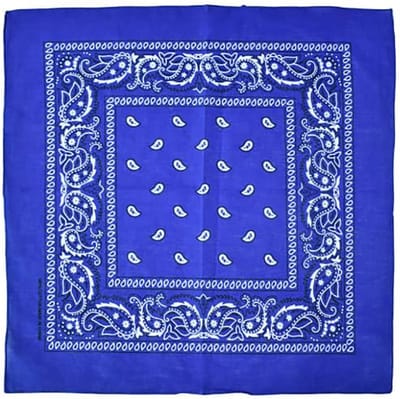 Blauwe Boerenzakdoek - 54x54cm