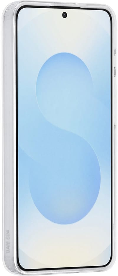 TUNIQ telefoonhoesje voor Samsung Galaxy S25 - Siliconen backcover - Marmer blauw