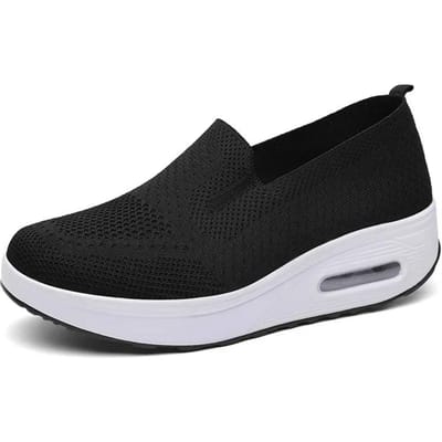 Damesmode gevulkaniseerde sneakers lente platform effen kleur platte damesschoenen casual ademende wedges dames wandelsneakers 36 white
