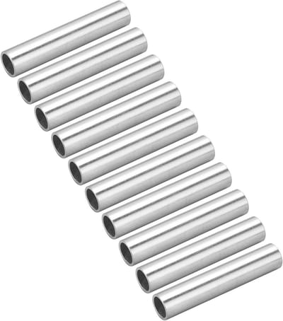 Ronde Aluminium Buis 10mm - 10 Stuks Aluminium Tubes voor Robot Ondersteuning en Creatieve Projecten