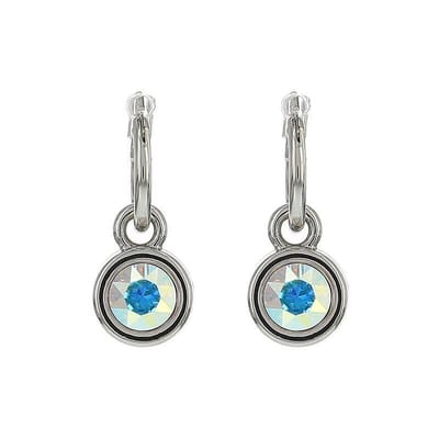 Biba Hang Oorbellen met Swarovski Steentje Crystal AB