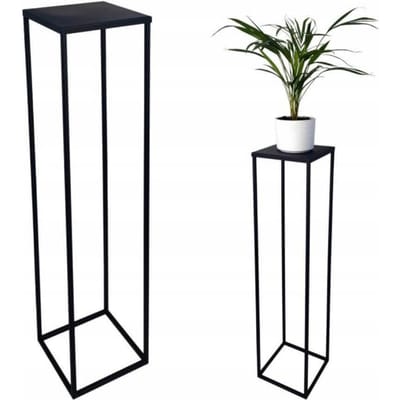 Nowoczesny Kwietnik Loft Czarny 035/K-12-1P-100C