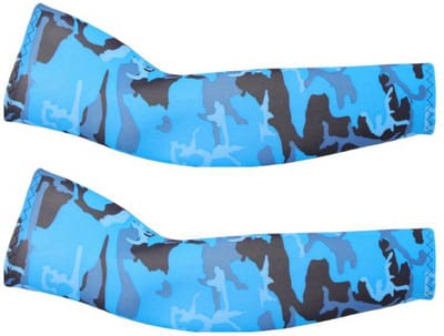 Livano Armwarmers Heren & Dames - Armstukken - Polswarmers - Camouflage Blauw