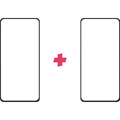 DuoPack: Huawei P40 screenprotector gehard glas Edge to Edge
