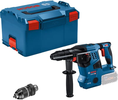 Bosch Professional GBH 18V-28 CF Accu combihamer SDS-plus 3,3J + snelwisselboorkop 18V Basic Body in L-Boxx - 0611921001
