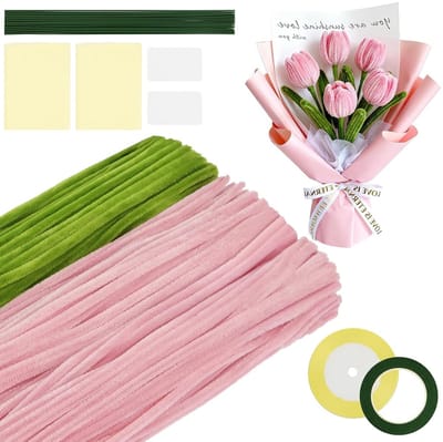 300 Kleurrijke Pijpenragers voor Creatieve Klussen, Chenille Draad, DIY Decoratie, Knutselmaterialen, Handgemaakte Projecten