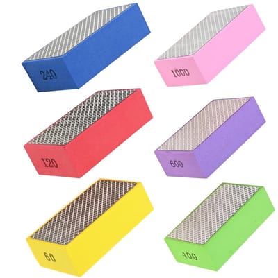 Diamant Polijstpads Set met Schuimrug voor Nat/Droog Gebruik - Diverse Korrels