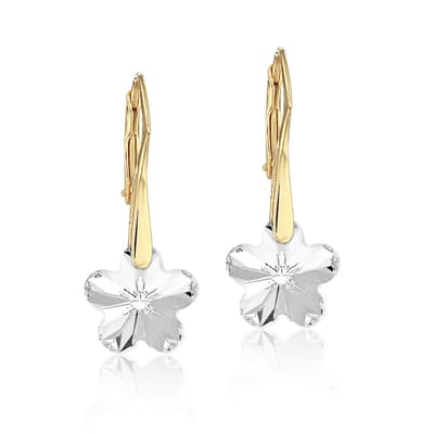 Montebello Oorbellen Roos BG92 - 925 Zilver Verguld - Swarovski - Ø12mm - 25mm