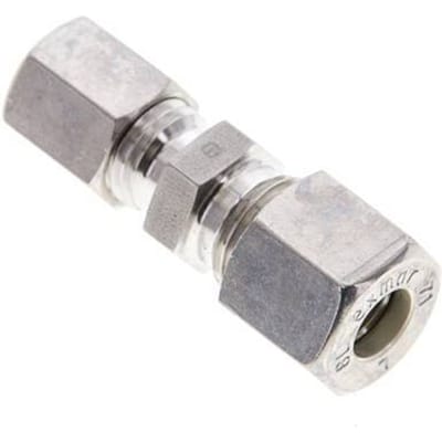 6L & 8L RVS Rechte Knelfitting 315bar ISO 8434-1