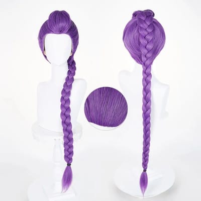 Anime Rumi Cosplay Kostuum Pruik Vrouw Zwart Wit Uniform Kerstmis Halloween Feest Kleding S&Rumi purple