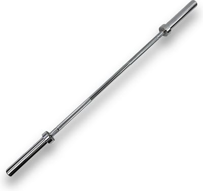KRAKEN Olympische Halterstang 150 cm - Barbell 12 kg - Geschikt voor 50 mm Olympische Halterschijven - Hoogwaardig Staal Zilveren Afwerking - Max. 320 kg Belastbaar - Ideaal voor Bankdrukken Squats en Deadlifts - Krachttraining Home Gym Barbell