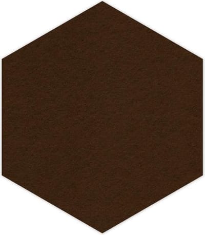 Hexagon vilt onderzetter - Donkerbruin - 6 stuks - ø 10 cm - 6-hoek - Glas onderzetter - Cadeau - Woondecoratie - Woonkamer - Tafelbescherming - Onderzetters Voor Glazen - Keukenbenodigdheden - Woonaccessoires - Tafelaccessoires