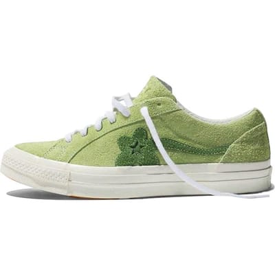 One Star Golf Le Fleur x One Star Converse Ox 'Jade Lime' 160327C 36.5 white