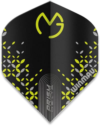 Winmau Michael van Gerwen Prism Delta Black/Green - Dart Flights