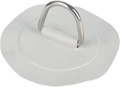 D Ring Patch 6 inch, PVC D Ring Pad voor Opblaasboot, Kayak, Canoe en Surfboard - Roestvrij Staal Accessoire