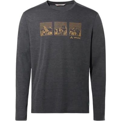 Vaude Rosemoor Ii T-shirt Met Lange Mouwen Grijs M Man
