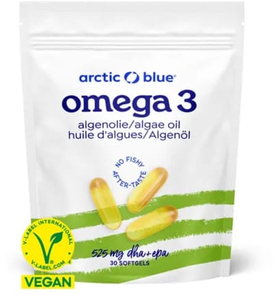 Arctic Blue - Omega 3 Algenolie - Hooggedoseerd - 30 grote capsules
