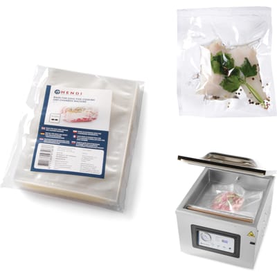 Zakken voor Sous vide koken en voor kamer vacuümverpakkingsmachines 150x250mm 100st