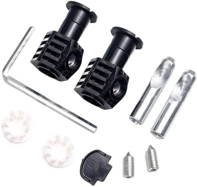 Daity Bevestigingsbouten voor wandtoiletten - accessoires voor reparatieschroeven - toiletaccessoires - accessoires voor verbindingsgereedschappen, badkamerbevestigingsset (zwart)