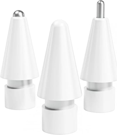 Replacement Plastic en Metalen Tips - Geschikt voor Apple Pencil 1st Gen & 2nd Gen - Vervangende Tips 3 Stuks - Wit