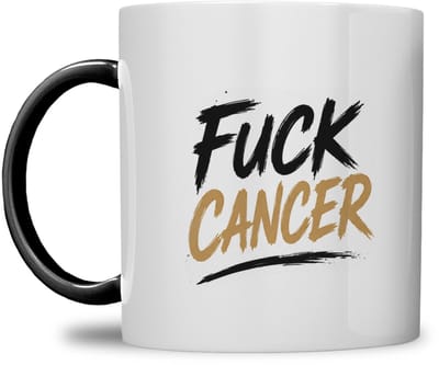 MOK | FUCK CANCER | LEEUW WATERVERF DESIGN | GEPERSONALISEERD MET NAAM | ZWART