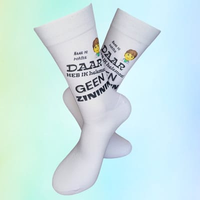 Zininin - Opkikker cadeau - Medicijn sokken - Dokter sokken - Ziekenhuis sokken - Verjaardag Sokken - Beterschap cadeau sokken - Vrolijke sokken - Luckyday Socks - Zuster sokken- Verpleging Sokken - Sokken waar je vrolijk van wordt