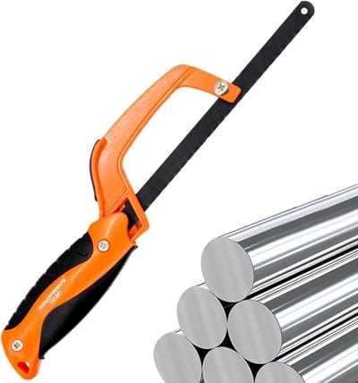 Metalen Beugelzaag - Handzaag - Metaal Zagen - Ergonomisch Handvat - 333 cm - Grijs