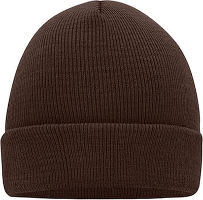 Myrtle Beach 'Knitted Cap' Beanie Chocolate/Bruin