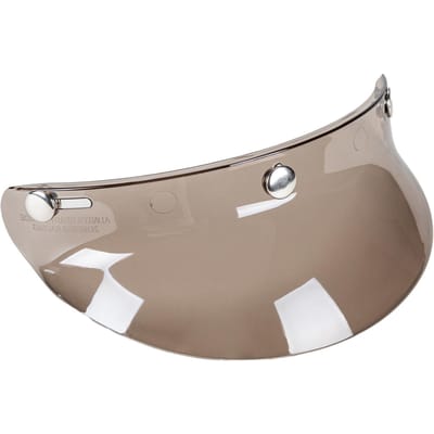 3 Drukknoop Vizier Lens Vizier Opklapbaar Wind voor Open Gezicht Motorhelm koffie