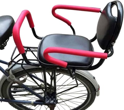 Kinder Fietszitje - Achterzitje Baby - Samen Fietsen - Verstelbare Onderdelen - 26 cm Lengte - Zwart