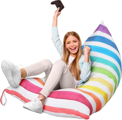Dailygoods - Zitzak voor Knuffeldieren - Opbergorganizer Kinderspeelgoed