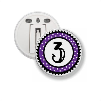 Button Met Clip 58 MM - 3