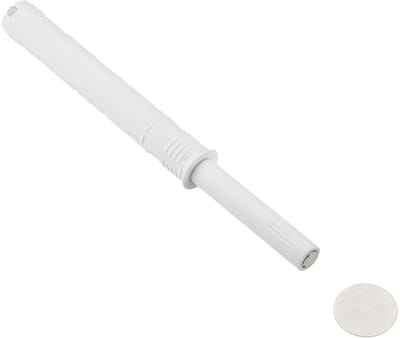 1 stuk SOTECH Deurdemper K-Push Push-To-Open met Magnetische punt (Uitstootweg: 37 mm) wit voor Meubelscharnieren zonder veren Drukopener voor greeploze meubelfronten Druksluiting