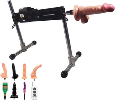 LoveVlijt - Seksmachine - Neukmachine - Fuckmachine - Complete Set - Inclusief 9 Opzetstukken - Krachtige Seksmachine - Verstelbaar - Penetratie - Voor Mannen en Vrouwen - Talloze Standjes - Zeer Stabiel - Metaal - Discreet Geleverd - Sex Toys
